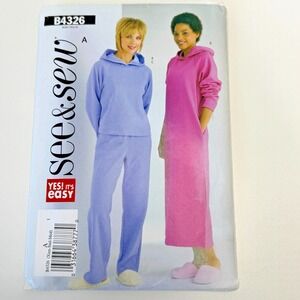 SEE & SEW B4326 Uncut Sewing Pattern Womens Loungewear Sweatshirt Pants XS SM M